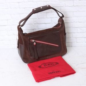 Tod's Ferrari $1200 Micky Piccola Hobo Shoulder B… - image 1